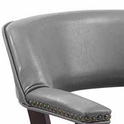 Steve Silver Tournament Brown Arm Chair with Casters
