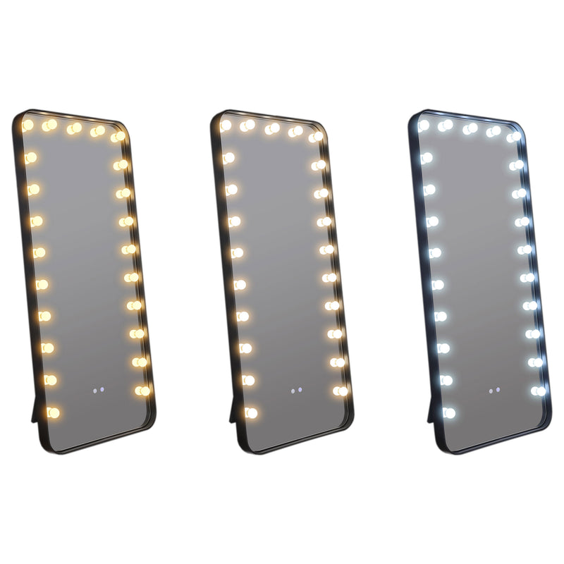 Coaster Furniture Canton Silver LED Standing Mirror with Speakers