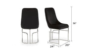 2 Galaxy Home Emrald Black Chairs