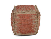 Steve Silver Jafar Brown Square Handwoven Jute Pouf