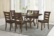 Home Elegance Darla Brown 7pc Dining Room Set