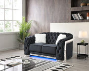 Glory Furniture Sapphire Gray Loveseat