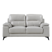 Home Elegance Mischa Silver Gray 3pc Living Room Set