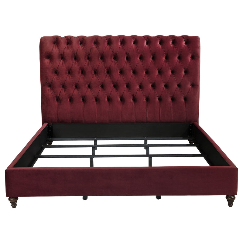 Coaster Furniture Devon Wine Red King Panel Bed