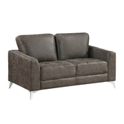 Home Elegance Cazon Brown Gray Love Seat