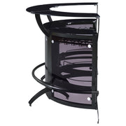 Coaster Furniture Dallas Black 3pc Bar Cabinet