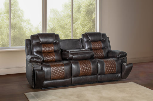 New Classic Furniture Nikko Brown 2pc Living Room Set PSF-PLV