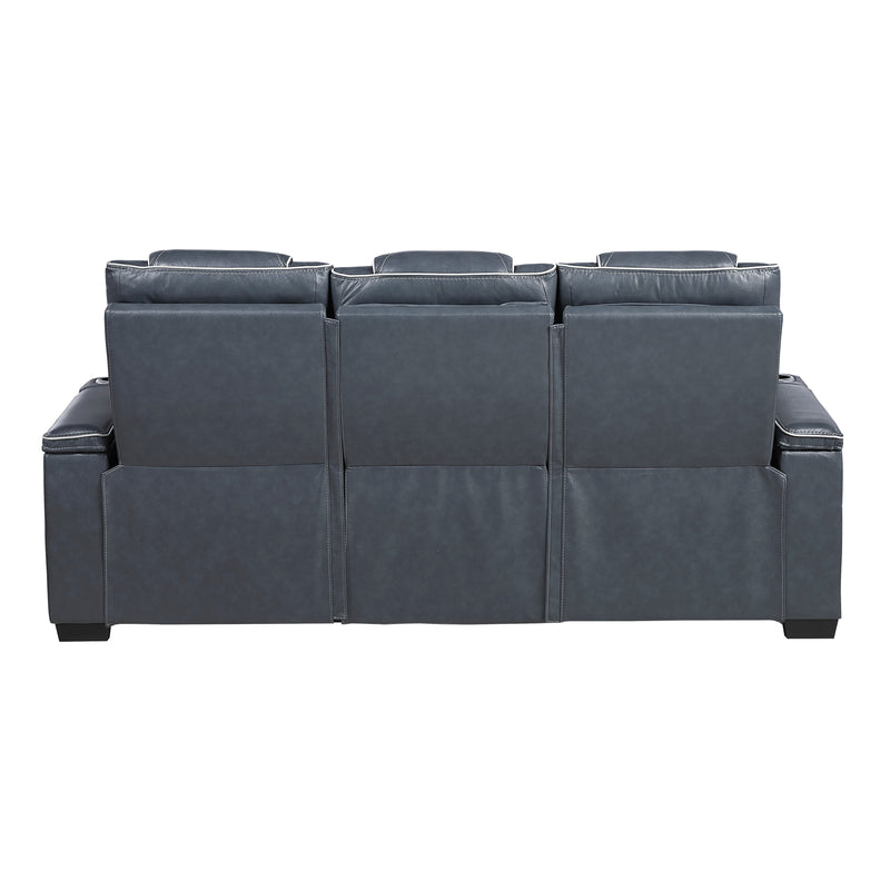 Home Elegance Apex Gray Power Double Reclining Sofa With Headrests