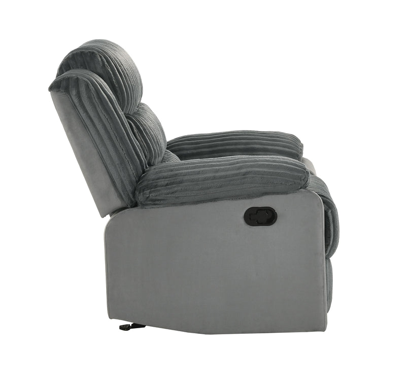 Acme Furniture Lesley Gray Motion Glider Recliner