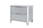Global Furniture Lando Silver Nightstand