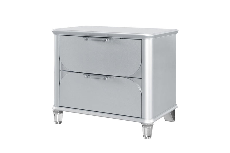 Global Furniture Lando Silver Nightstand
