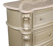 New Classic Furniture Monique Champagne Dresser with Marble Top