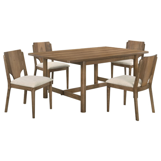 Coaster Furniture Biltmore Walnut Brown 5pc Rectangular Dining Room Set
