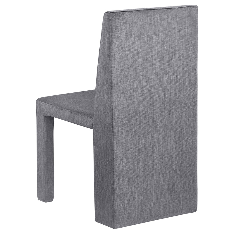 2 Coaster Furniture Tordera Grey Velvet Dining Side Chairs