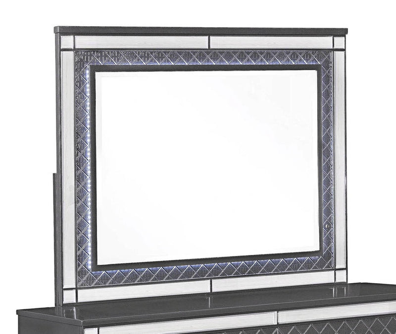 Crown Mark Refino Dresser and Mirror