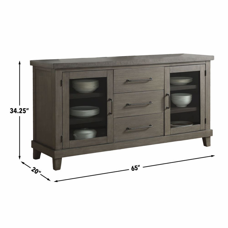 Steve Silver Mila Washed Grey Server