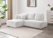 Acme Furniture Manya Cream Sectional Sofa