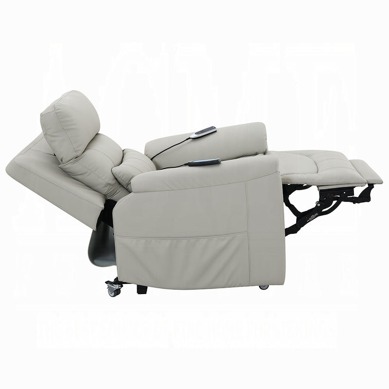Acme Furniture Marsha Light Gray Power Recliner