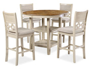 New Classic Furniture Mitchell Gray 5pc Counter Heigth Set