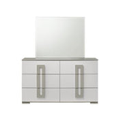 Galaxy Home Olivia White Dresser and Mirror