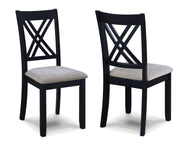Crown Mark Eloise Light Grey 7pc Dinette Set