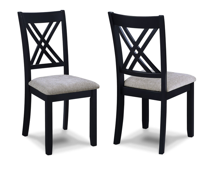 Crown Mark Eloise Light Grey 7pc Dinette Set