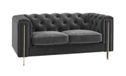 Steve Silver Charlene Blue Velvet Loveseat