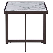 Steve Silver Kayley White Square End Table