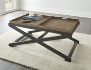 Steve Silver Topeka Brown Walnut Cocktail Table