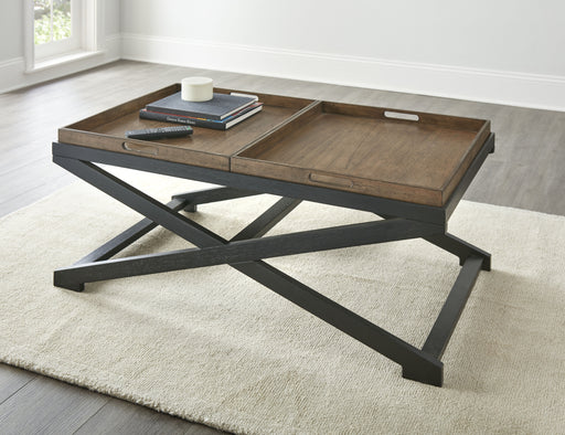 Steve Silver Topeka Brown Walnut Cocktail Table