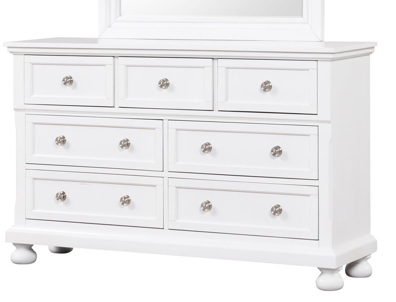 Glory Furniture Meade White Dresser And Mirror