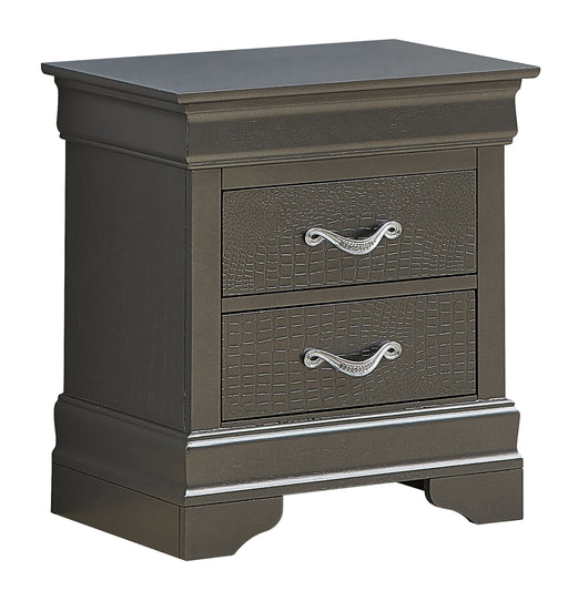 Glory Furniture Lorana Metalic Black Nightstand