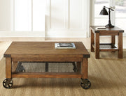 Steve Silver Hailee Oak 3pc Coffee Table Set