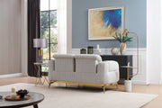 Galaxy Home Zoe Cream Loveseat