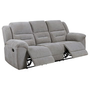 Coaster Furniture Gilson Grey Reclining Sofa