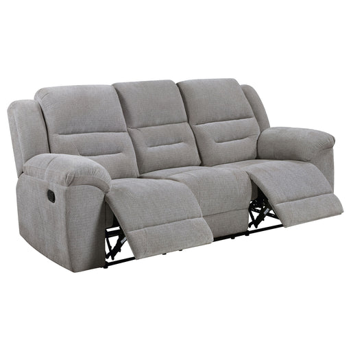 Coaster Furniture Gilson Grey Reclining Sofa