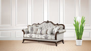 Galaxy Home Gloria White Button Tufted Sofa