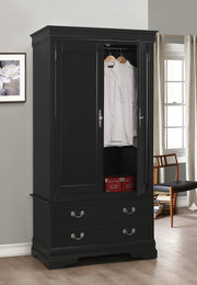 Glory Furniture Louis Phillipe White Armoire