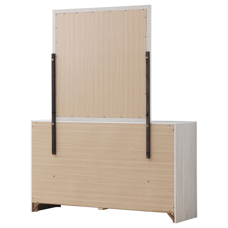 Coaster Furniture Brantford Barrel Oak Dresser And Mirror