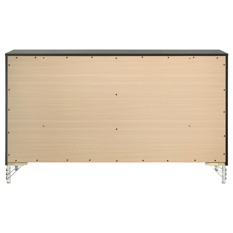 Coaster Furniture Lucia Black 6 Drawer Dresser