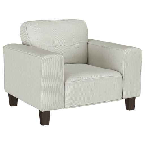 Coaster Furniture Deerhurst Greige Beige Grey Tufted Accent Chair