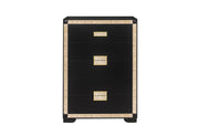 Global Furniture Blake Black Gold Chest