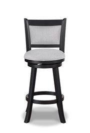 2 Crown Mark Cecil Dove Swivel Bar Stools