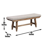 Steve Silver Riverdale Beige Bench