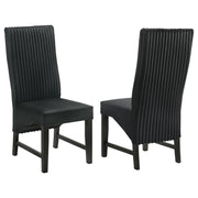 2 Coaster Furniture Barrand Black Dining Side Chairs