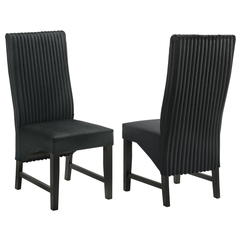 2 Coaster Furniture Barrand Black Dining Side Chairs
