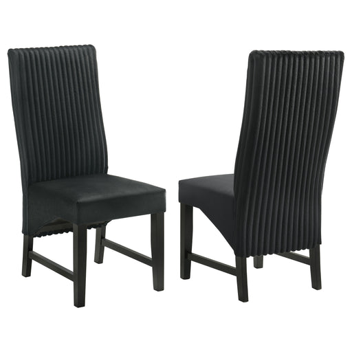 2 Coaster Furniture Barrand Black Dining Side Chairs