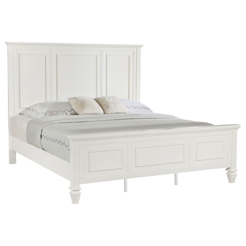 Coaster Furniture Sandy Beach Cream White King Panel Bed