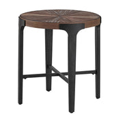 Steve Silver Chevron Cinnamon Round End Table