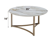 Acme Furniture Aziz Champagne Coffee Table